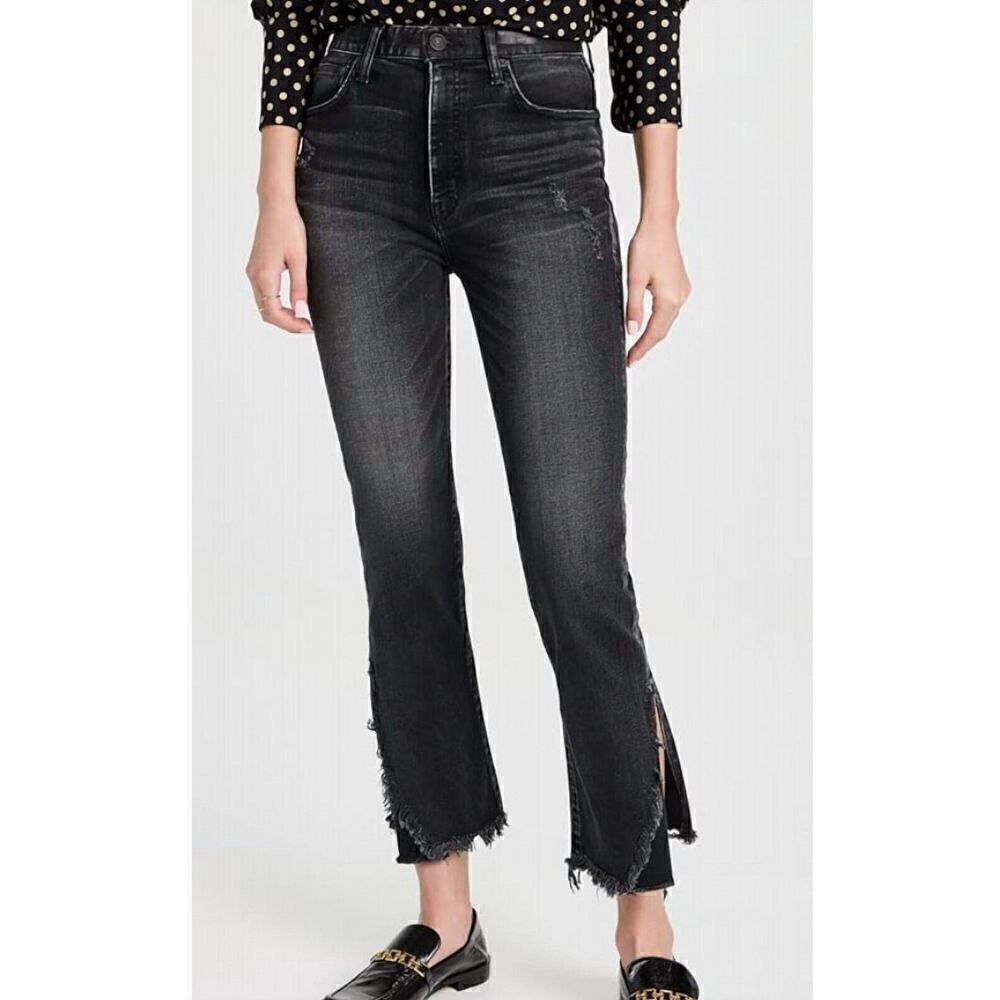 $380 New Moussy ALHAMBRA FLARE BAROQUE JAPAN LIMITED -Jeans Black Denim size 27